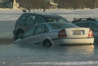 Gallery: Cars fall through ice at Winterfest