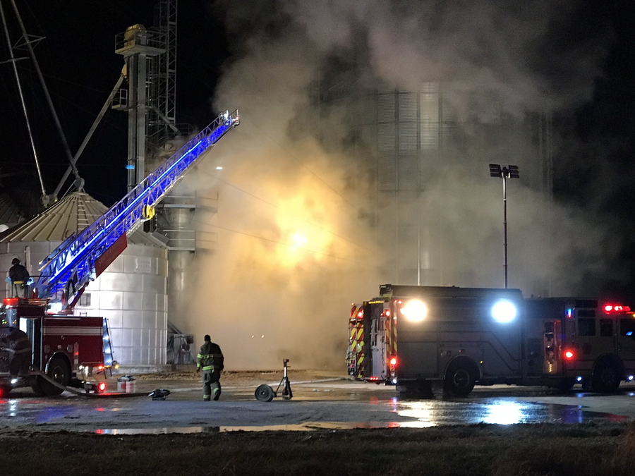 Grain dryer catches fire in Racine TMJ4 Milwaukee, WI